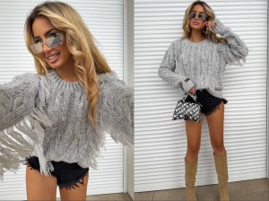 Sweter INDIANA – szara by me 