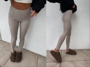 Legginsy CAŁUSKI – beżowe by me 