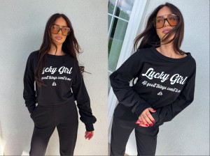 Bluza LUCKY – czarna by me 