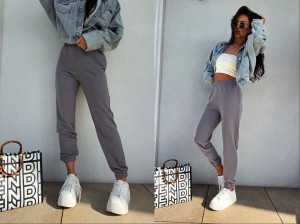 Spodnie dresowe CLASSIC – stalowe by me 