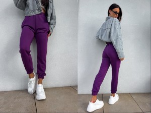Spodnie dresowe CLASSIC – śliwka by me 