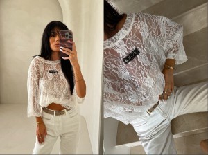 Bluzka MARMARIS transparent – ecru by me 