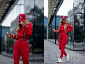 Komplet SCARLET basari  czerwony 