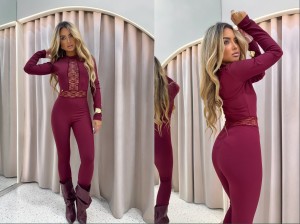 Kombinezon lace Rób La monne  bordo 