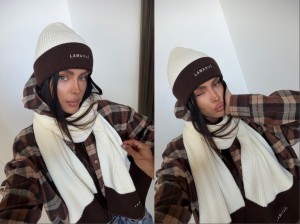 Szalik WINTER czekolada La Manuel 