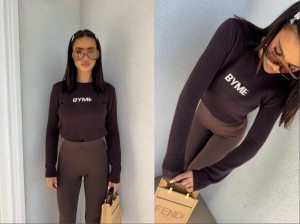 Sweter CRISTAL – czekoladowy by me 