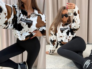 Bluza polarowa MILKY mia Maison  czekolada 